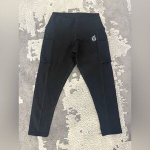 Green Apple Women's Black Leggings